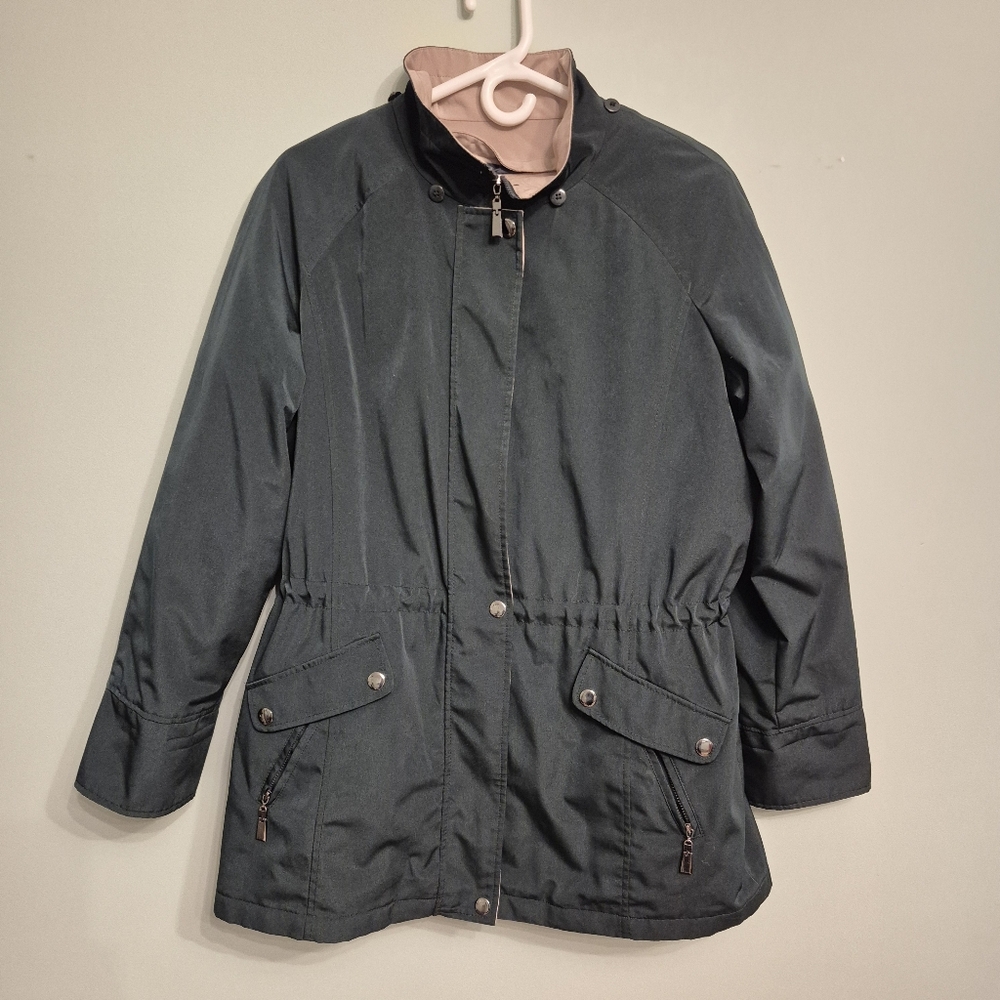 Liz Claiborne Women's Gorpcore Green Utility Outerwear Jacket Size Large - Picture 2 of 7